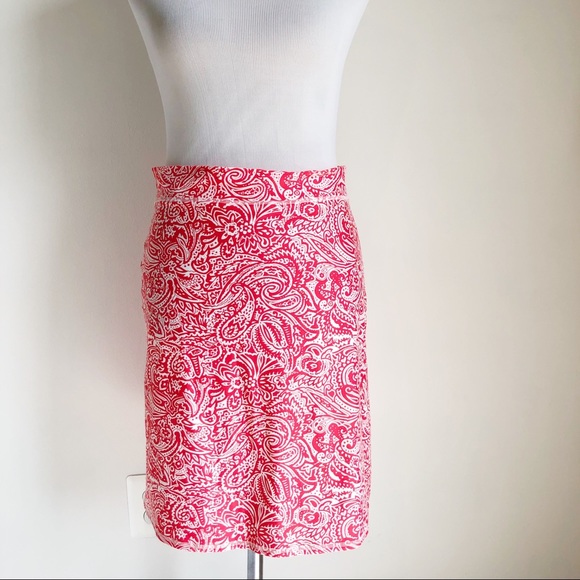 Southwind Apparel Red White Paisley Court Skirt Activewear, size Extra Small - Picture 1 of 14